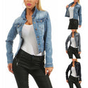 Women Denim Stretch Jean Jacket