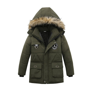 Buy green Thick Children&#39;s Cotton Coat