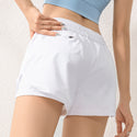 Elasticated Cotton Blend Layered Shorts