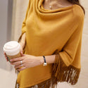 Women Sweater Cloak Shawl