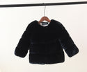 Kids Faux Fur Cotton Coat