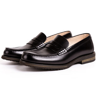 Men Casual Cowhide Leather Loafers
