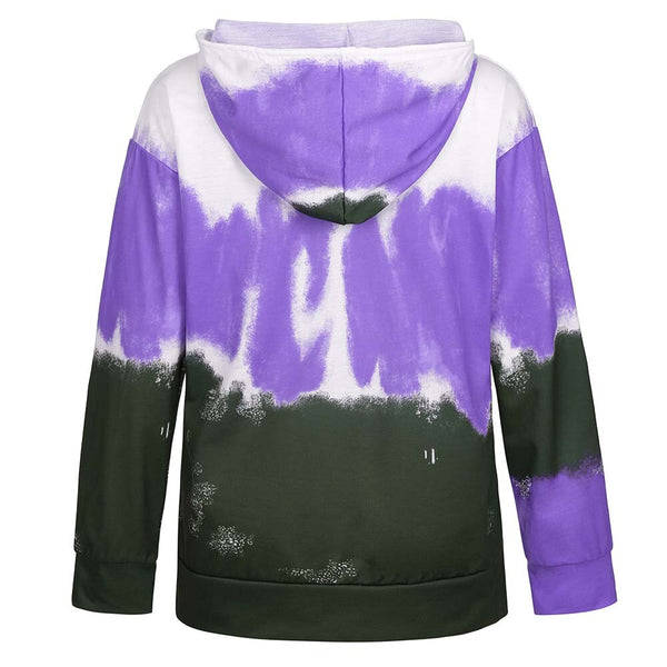 Tie-dye Print Hoodie