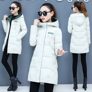 Mid-length Thick Down Cotton Jacket