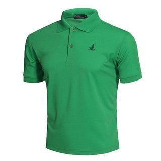 Buy green Men Outdoor Sport Polo Shirt