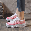 Women Striped Mesh Sneakers