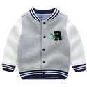 Cotton Striped Animal Sports Jacket