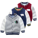 Cotton Striped Animal Sports Jacket