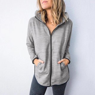 Buy gray Women Outerwear Sports Hoodie