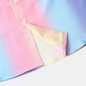 Men Casual Gradient Strips Shirt