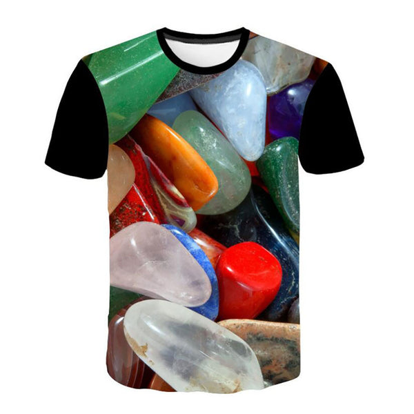 Men's 3D Snow Mountain Print T-Shirt