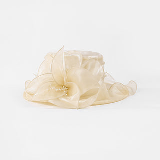 Women Flowy Silk Banquet Hat