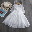 Girls Spring And Autumn Lace Dress