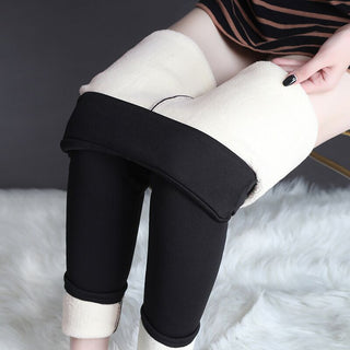 Buy black Women Thick High Stretch Warm Winter Leggings