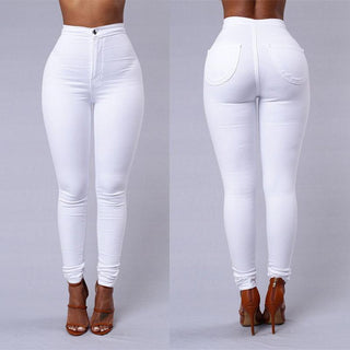 Buy white Women&#39;s Casual Denim Pants