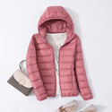 Women Slim Portable Short Thin Down Jacket