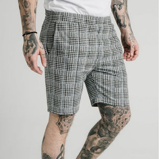 Buy grey Men Summer Striped Casual Shorts