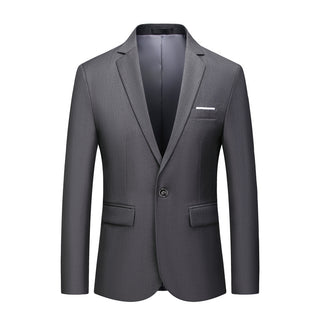 Buy grey Men One-button Slimming Blazer