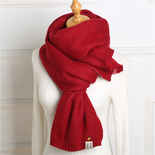 Buy wine-red Women Cashmere Scarf