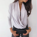 Women's Deep V-neck Shirt