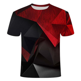 Buy xtl-246 Men Creative 3D Line Printing T-Shirt