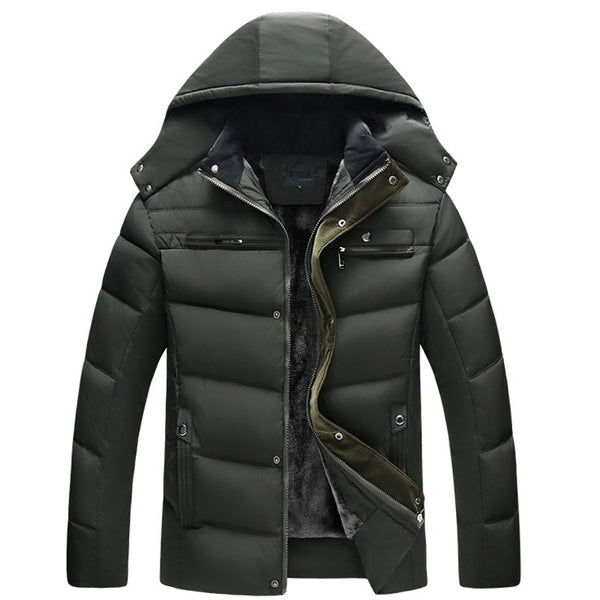 Men Hooded Slim Fit Padded Down Jacket