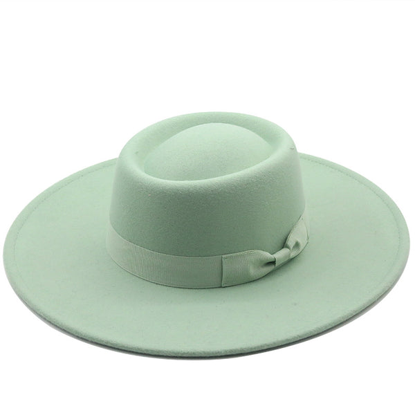 Concave Solid-Coloured Felt Hat