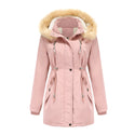 Women Detachable Hooded Winter Jackets