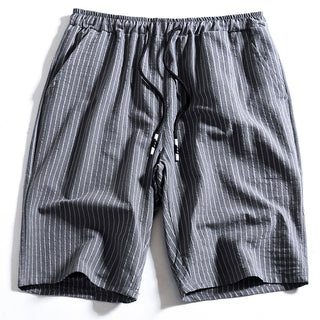 Men Middle Waist Striped Shorts