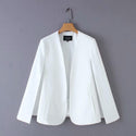 Women Split Polyester Blazer Shawl