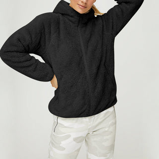 Fleece Zip-up Hooded Sweater