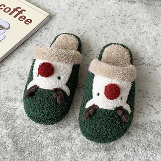 Buy green Reindeer Plush Slip-on Comfort Shoes