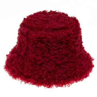 Buy red Unisex Wool Bucket Hat