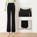 Micro Flared High Waist Drape Dress Pants