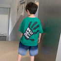 Boys Loose Short Sleeve T-Shirt Shorts Set