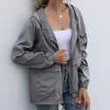 Women Lightweight Waterproof Polyester Jacket