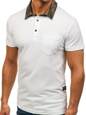 Men Solid Color Polo Shirts