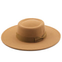 Concave Solid-Coloured Felt Hat