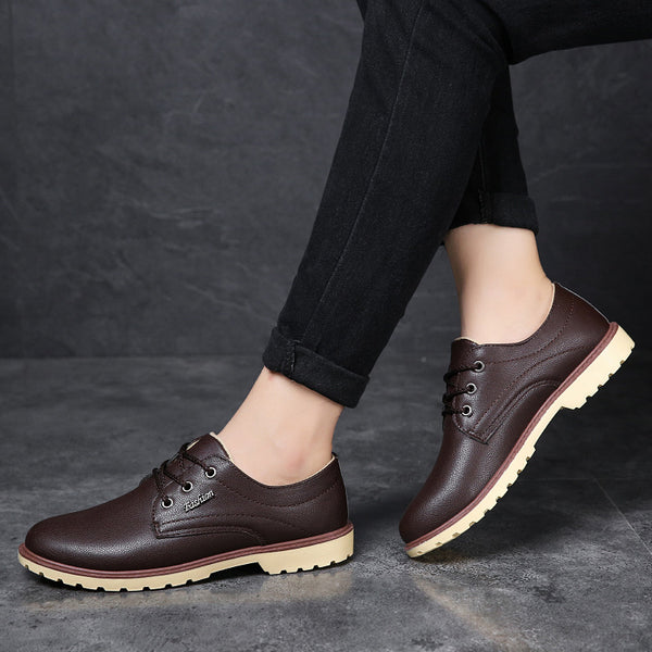 Men's Waterproof Versatile Lace-Up Shoes