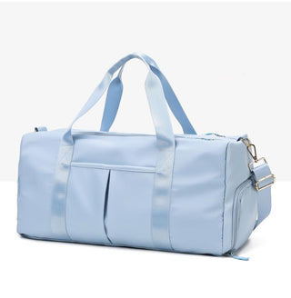 Buy light-blue Fitness Sports Waterproof Travel Bag