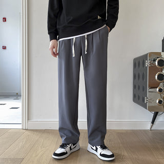 Buy grey Men Straight Casual Pants