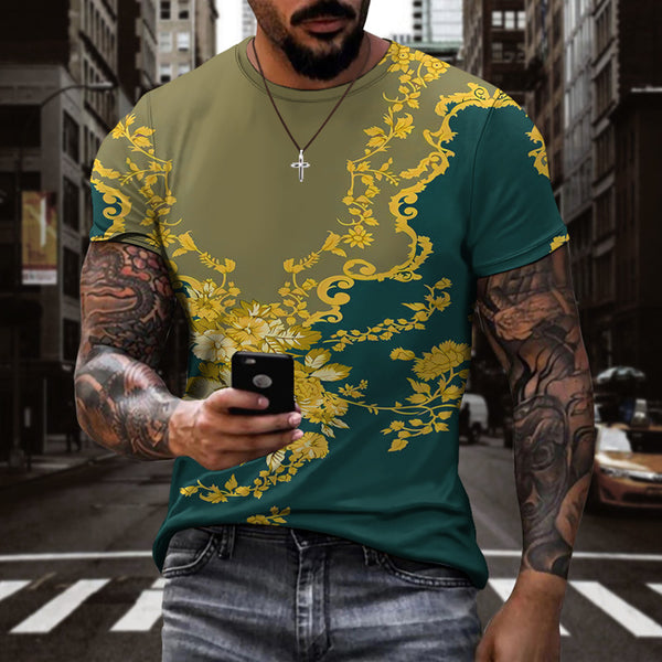 Men Digital Printing  3d T-Shirt