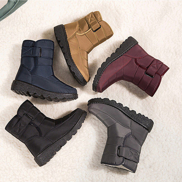 Women Velcro Winter Warm Snow Boots