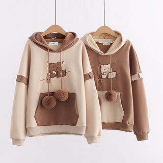 Women Embroidered Cotton Hoodie