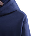 Unisex Casual Loose Stitching Pullover Hooded Sweater