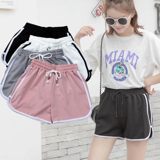 Loose High Waist Striped Shorts