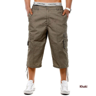 Buy khaki Men Multi-pocket Shorts