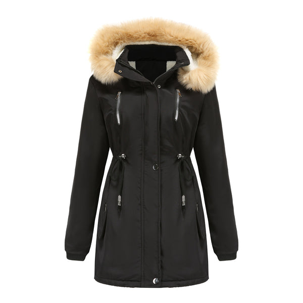 Women Detachable Hooded Winter Jackets