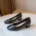 Women Plain Round-Toed Heels