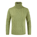 Men Solid Colored Turtleneck Sweater